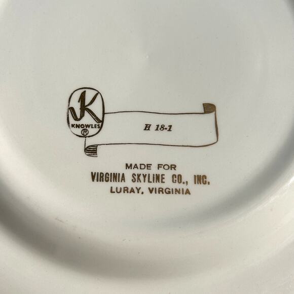 Vintage Sklyline Drive Virginia Souvenir Plate Knowels Shenandoah National Park - Picture 8 of 8